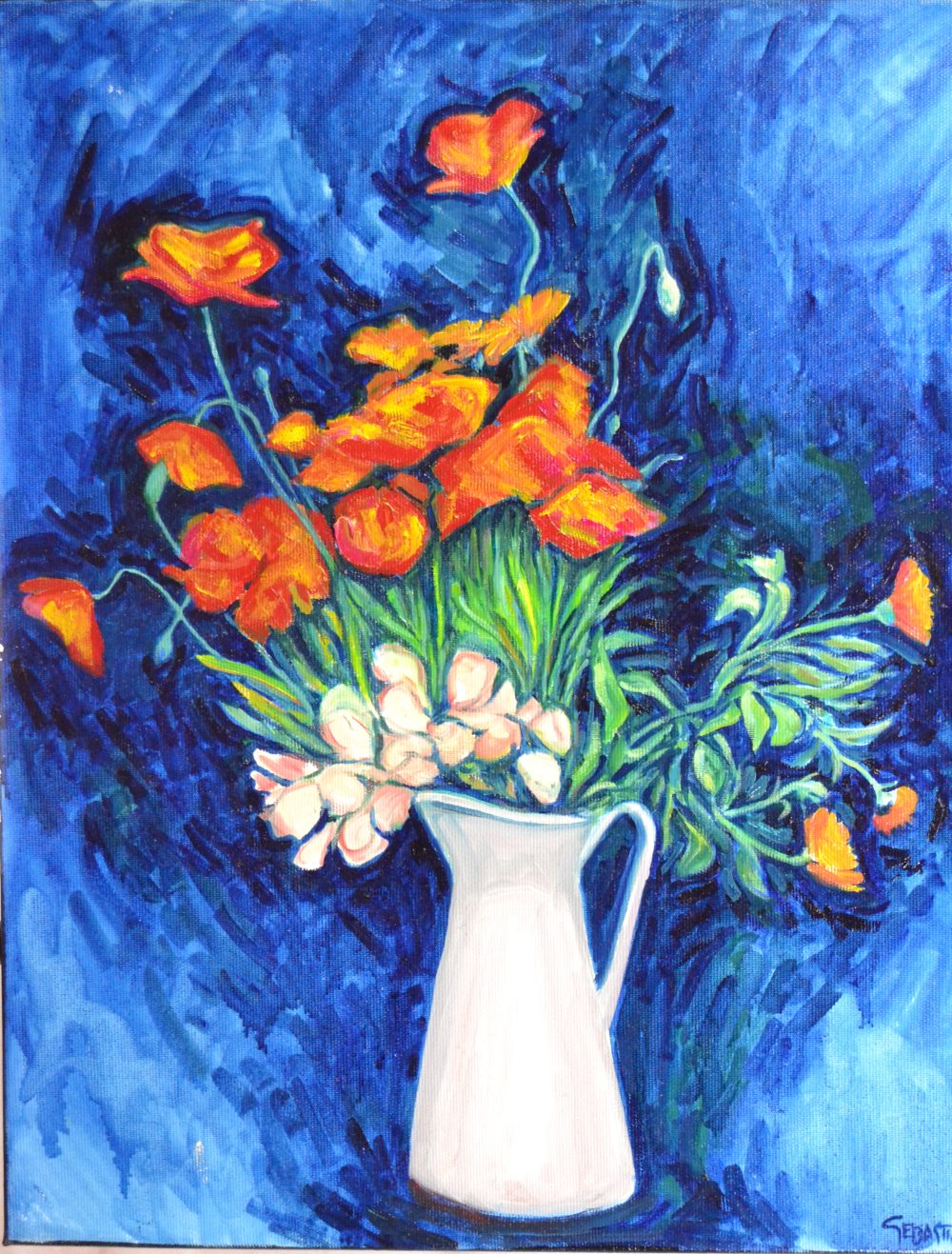 Jarrón de flores silvestres