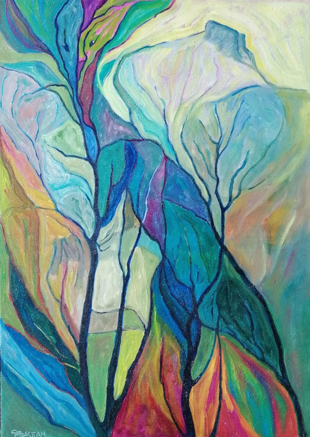 Arboles en vidriera 3